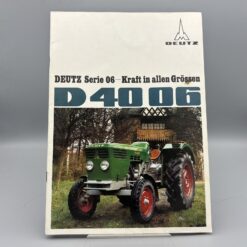 DEUTZ Prospekt Traktor D4006