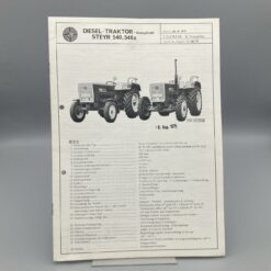 STEYR Technische Daten zu Diesel-Traktor 540/540a