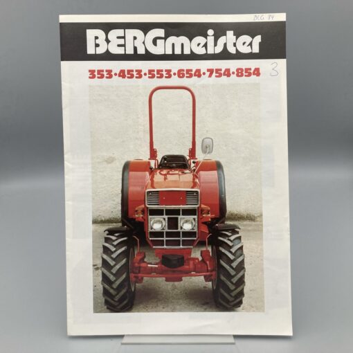 BERGMEISTER Prospekt Spezial-Traktoren mit IHC-Dieselmotoren