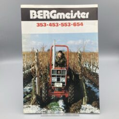 BERGMEISTER Prospekt Schmalspurtraktoren 353/453/553/654 mit IHC-Motor