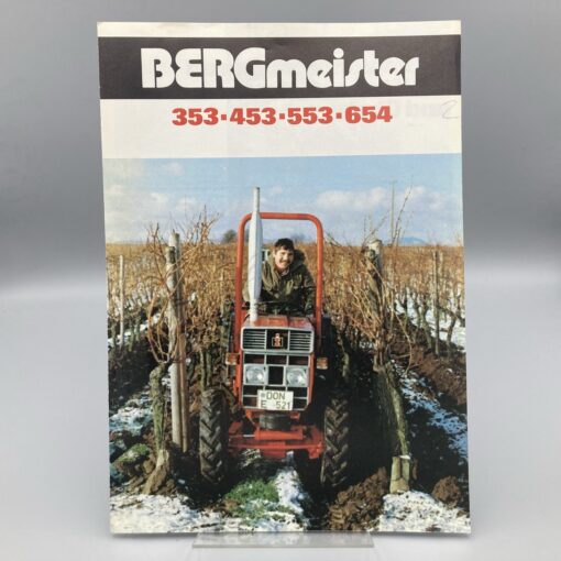 BERGMEISTER Prospekt Schmalspurtraktoren 353/453/553/654 mit IHC-Motor