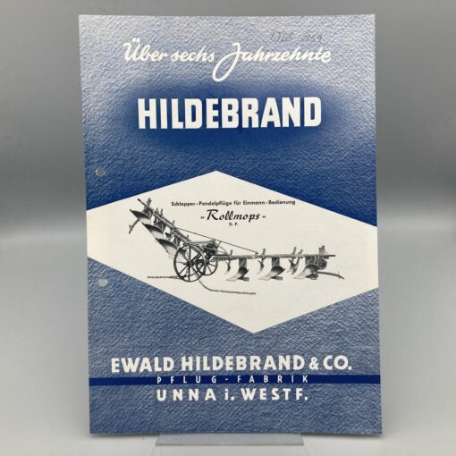 HILDEBRAND Prospekt Schlepper-Pendelpflüge "Rollmops"