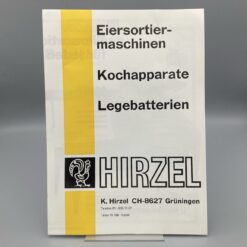 HIRZEL Prospekt Eiersortiermaschine, Kochapparate