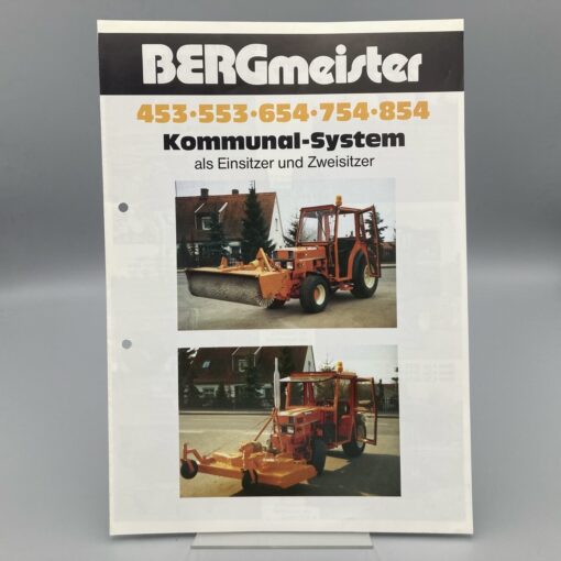 BERGMEISTER Prospekt Kommunal-System mit IHC-Dieselmotoren