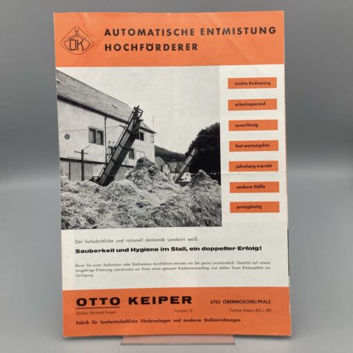 OK Prospekt automatische Entmistung/Hochförderer