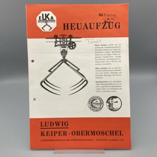 ELKA Prospekt Heuaufzug
