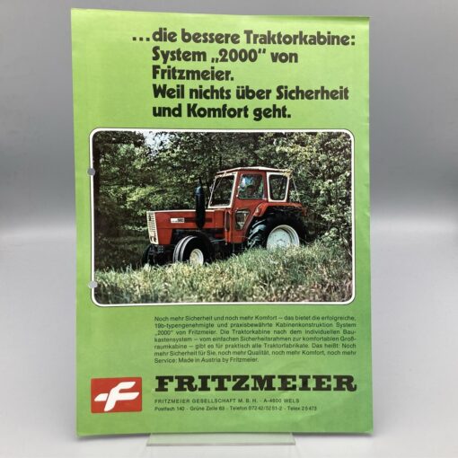 FRITZMEIER Prospekt Traktorkabine System 2000