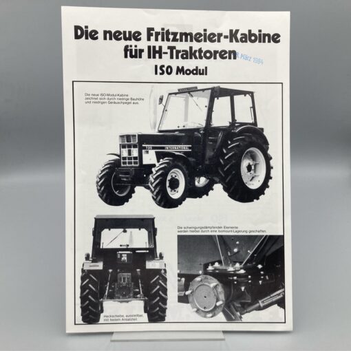 FRITZMEIER Prospekt Kabine für IH-Traktoren