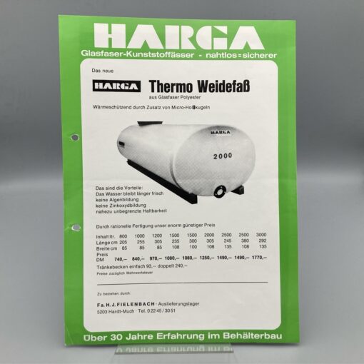 HARGA Prospekt Thermo Weidefaß