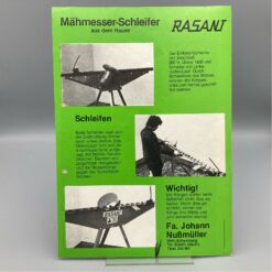 RASANT Prospekt Mähmesser-Schleifer