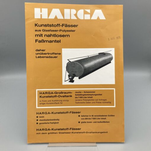 HARGA Prospekt Kunststoff-Fässer