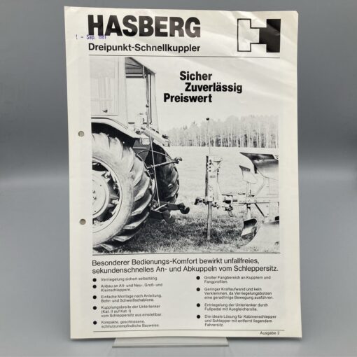 HASBERG Prospekt Dreipunkt-Schnellkuppler