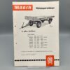 MAACK Prospekt Milchtransport-Anhänger