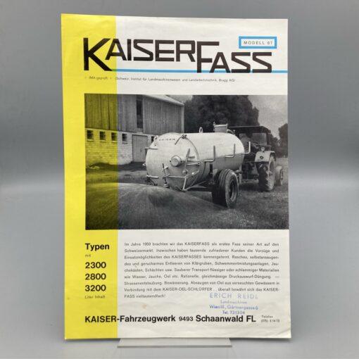 KAISER Prospekt Fässer