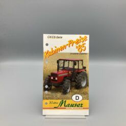 MAUSER Preisliste Kabinen 1985