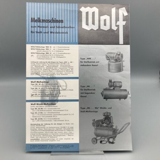 WOLF Prospekt Melkmaschinen