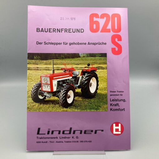 LINDNER Prospekt Traktor Bauernfreund 620S