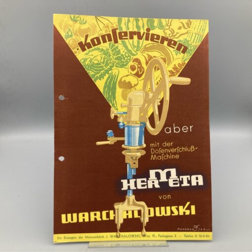 WARCHALOWSKI Prospekt Dosenverschlussmaschine