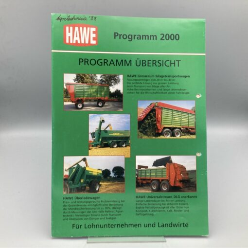 HAWE Prospekt Programm 2000