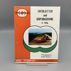 MATROT Prospekt Entblätter- u. Köpfmaschine