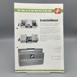 FRITZMEIER Prospekt Info-Blatt Ersatzteildienst