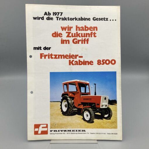 FRITZMEIER Prospekt Traktorkabine 8500