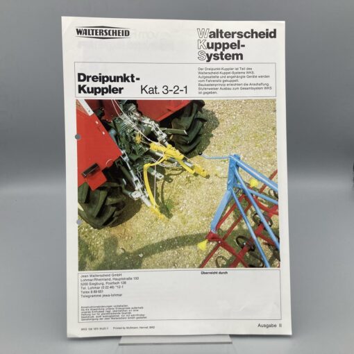WALTERSCHEID Prospekt Dreipunkt-Kuppler