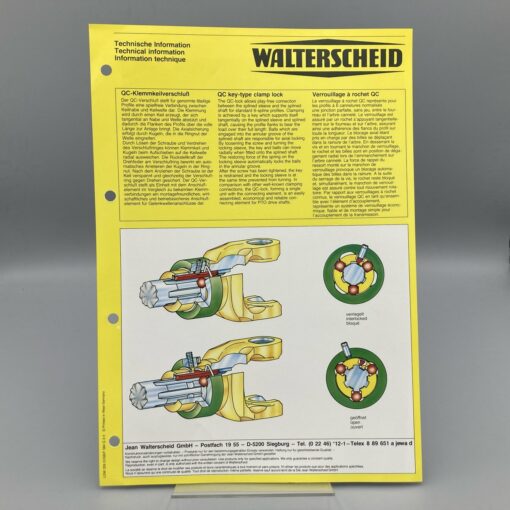 WALTERSCHEID Prospekt Klemmkeilverschluß