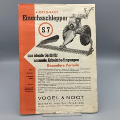 VOGEL & NOOT Prospekt Einachs-Schlepper AUSTRO-RAPID