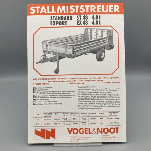 VOGEL & NOOT Prospekt Stallmiststreuer