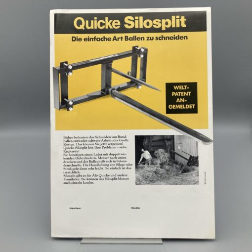 QUICKE Prospekt Silosplit