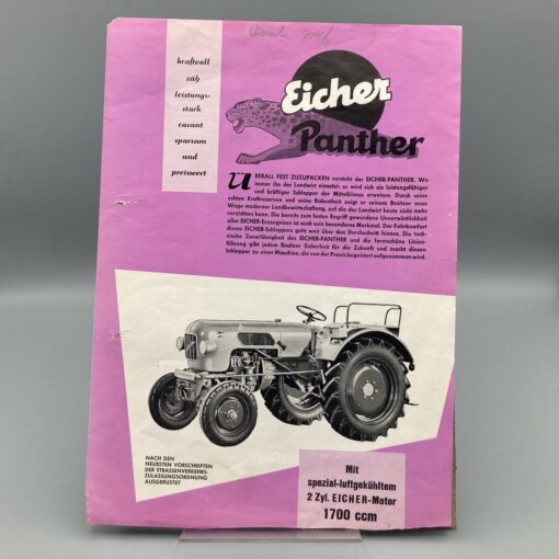 EICHER Prospekt Traktoren "Panther"