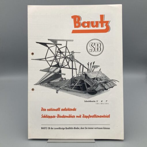 BAUTZ Prospekt Schlepper-Bindemäher