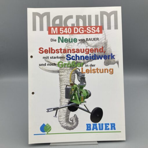 BAUER Prospekt Getriebepumpe "MAGNUM"