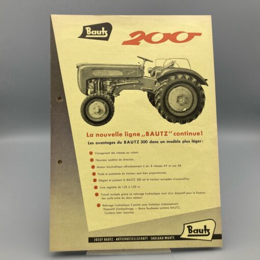 BAUTZ Prospekt Schlepper 200