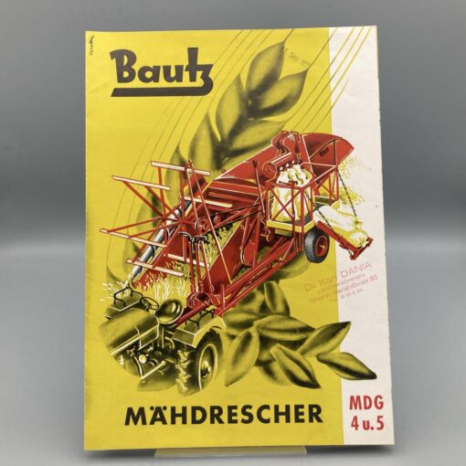 BAUTZ Prospekt Mähdrescher MDG 4u.5