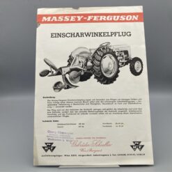 MASSEY-FERGUSON Prospekt Einscharwinkelpflug