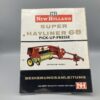 NEW HOLLAND Betriebsanleitung für Super Hayliner 68