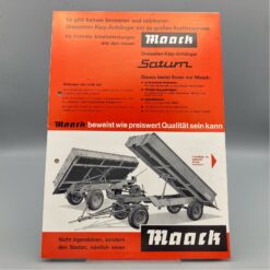 MAACK Prospekt Dreiseiten-Kipp-Anhänger "SATURN"