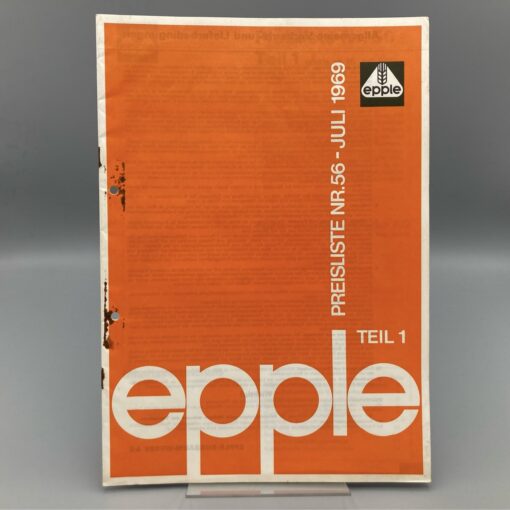 EPPLE Preisliste Nr. 56, 06/1969