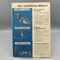 VOGEL & NOOT Prospekt Mäher ALPINIST und Kombigerät WIESEL