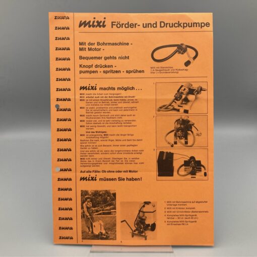 ZUWA Prospekt Förder- und Druckpumpe "mixi"