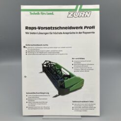ZÜRN Prospekt Raps-Vorsatzschneidwerk