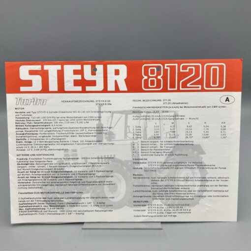 STEYR Prospekt Traktor 8120