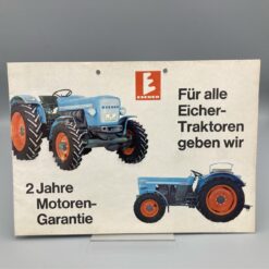 EICHER Prospekt Schlepper "2 Jahre Motoren-Garantie"