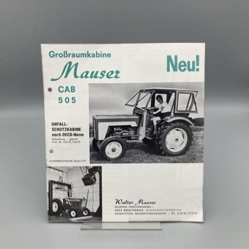 MAUSER Prospekt Traktorkabine CAB 505