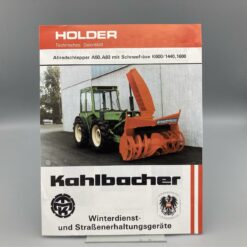 HOLDER Prospekt Allradschlepper A50/A60 mit KAHLBACHER Schneefräse (UNVOLLSTÄNDIG!)