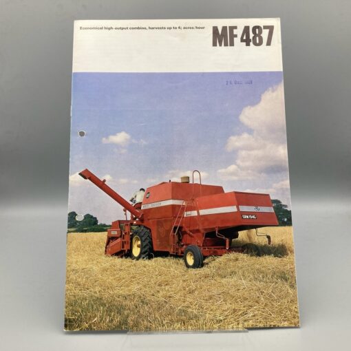 MASSEY-FERGUSON Prospekt Mähdrescher MF487
