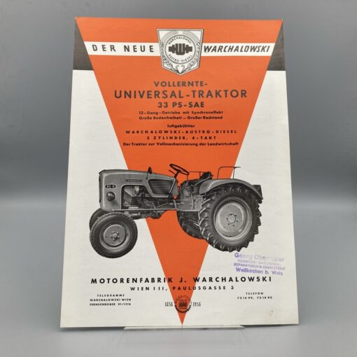 WARCHALOWSKI Prospekt Universal-Traktor