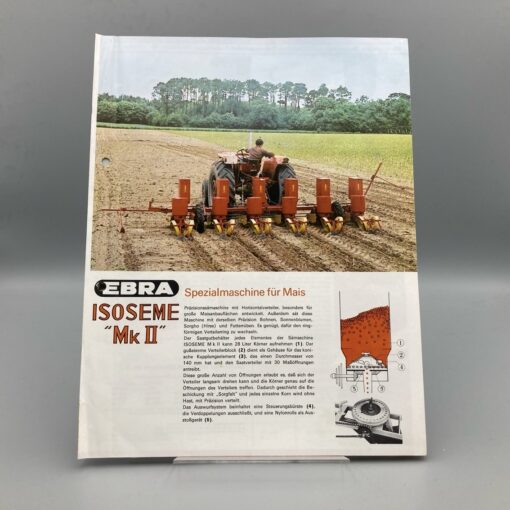 EBRA Prospekt Sämaschine für Mais "ISOSEME"